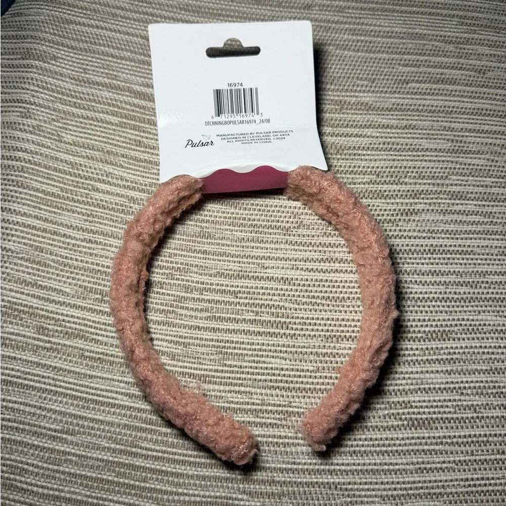 Pink Fuzzy Headband for Kids